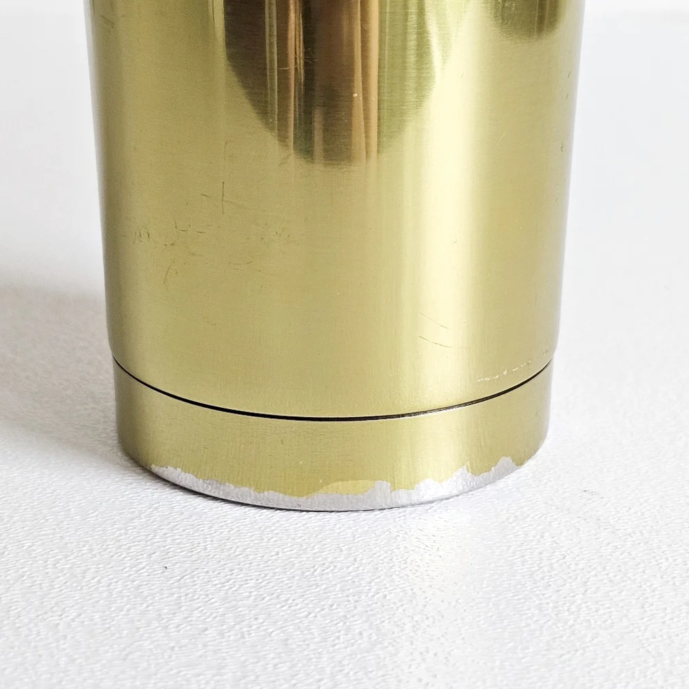 Starbucks 2016 Stainless Steel Vacuum Insulated Tumbler Mirror Gold 16Oz Cup Mug